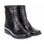Ghete dama orto negre din piele naturala imblanite G964N
